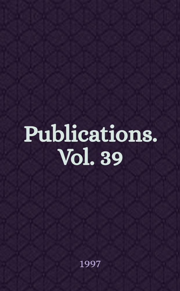 [Publications]. Vol. 39 : Suffolk returns from the census of religious worship of 1851