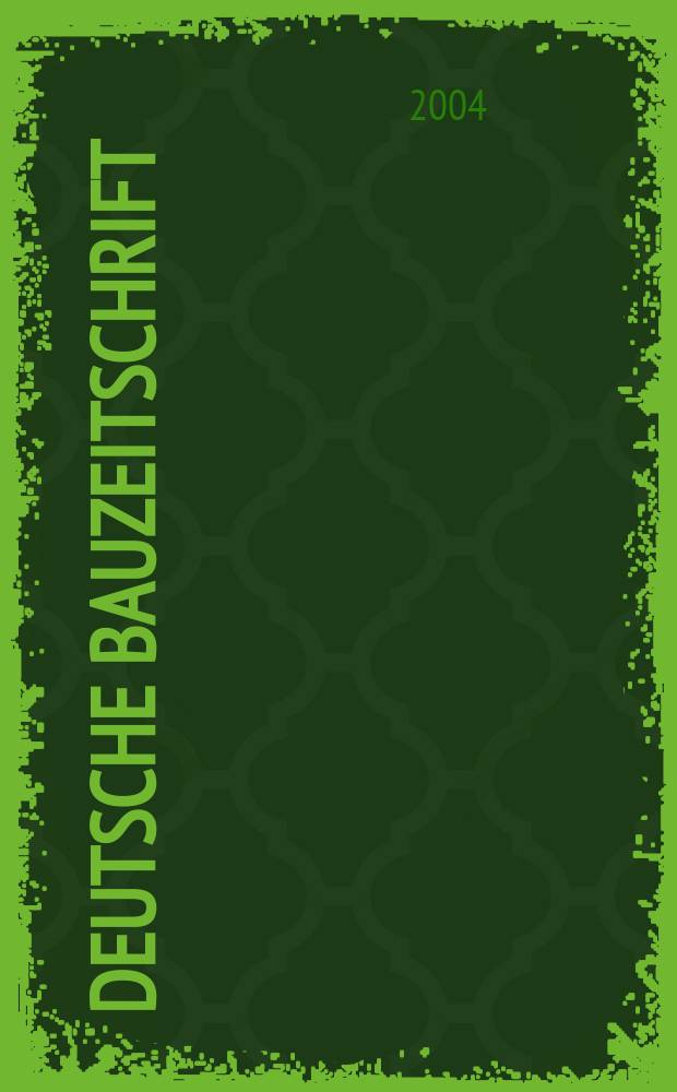 Deutsche Bauzeitschrift : Architektur, Entwurf, Detail. 2004, № 9