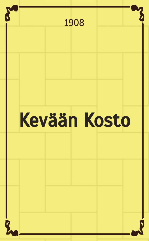 Kev&auml;&auml;n Kosto