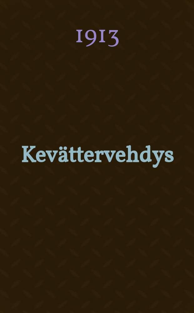 Kevättervehdys