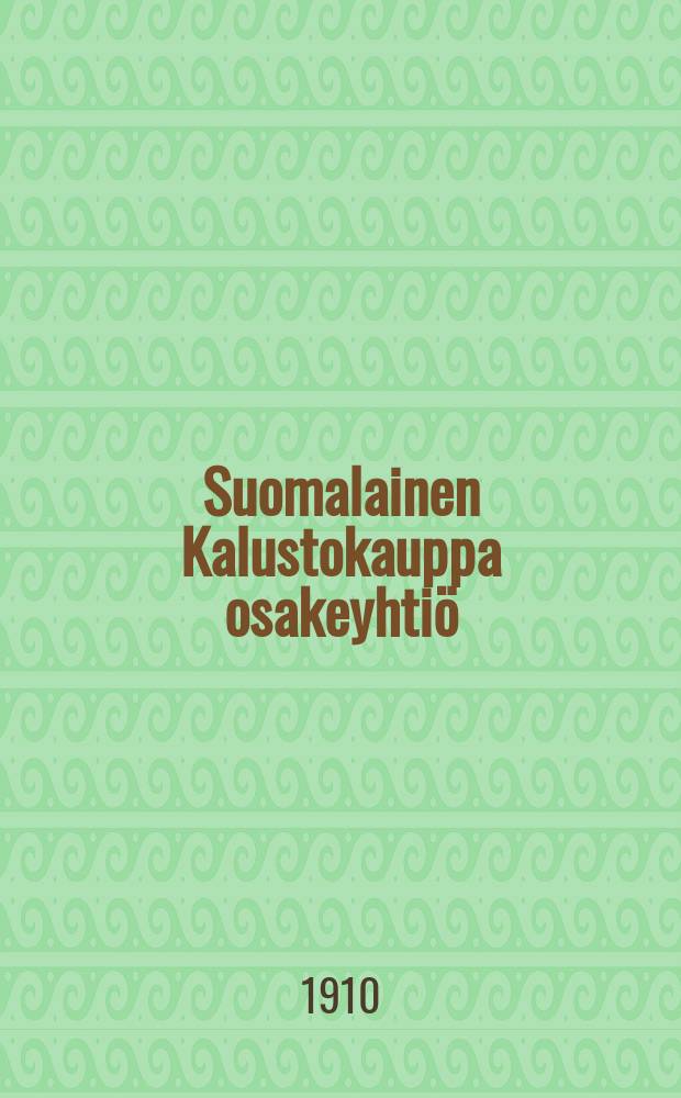 Suomalainen Kalustokauppa osakeyhtiö