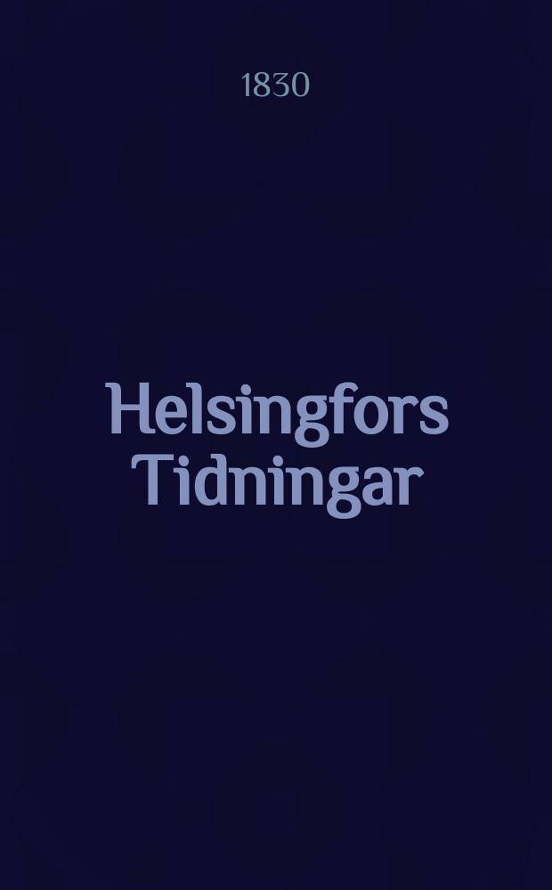 Helsingfors Tidningar