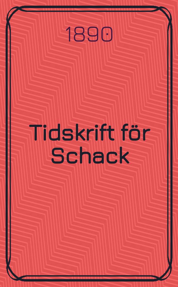 Tidskrift för Schack