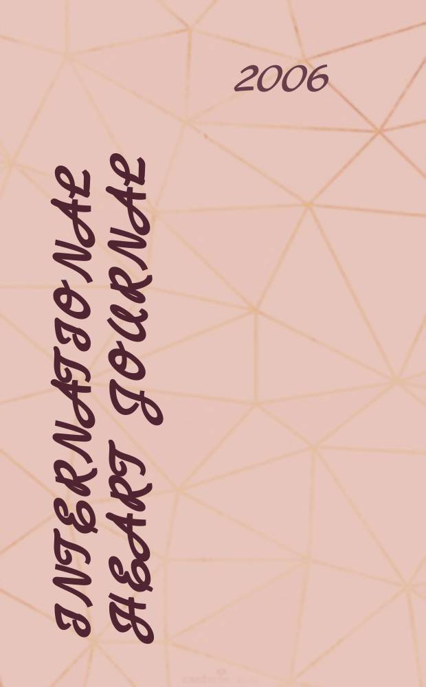 International heart journal : [Form. Japanese heart journal]. Vol.47, № 4