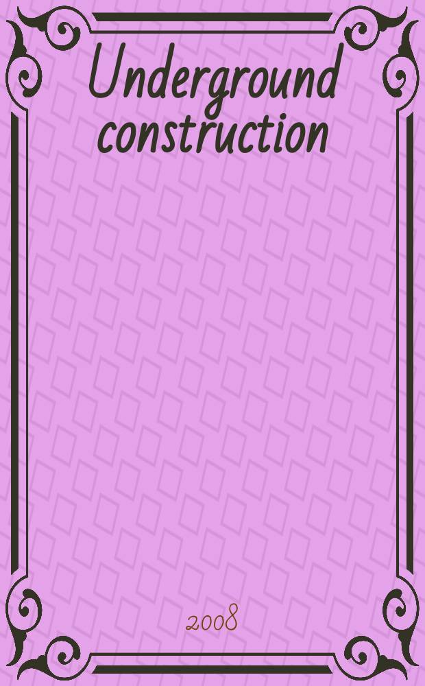 Underground construction : Water, sewer, gas & cable Serving the construction, rehabilitation and remediation professional Form. Pipeline & utilities construction. Vol. 63, № 9