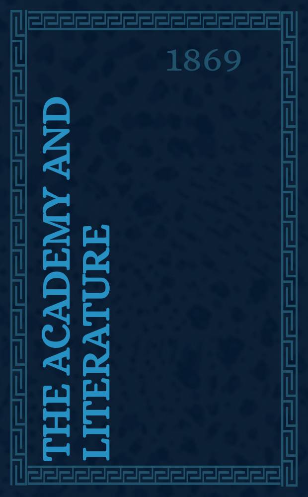The Academy and literature