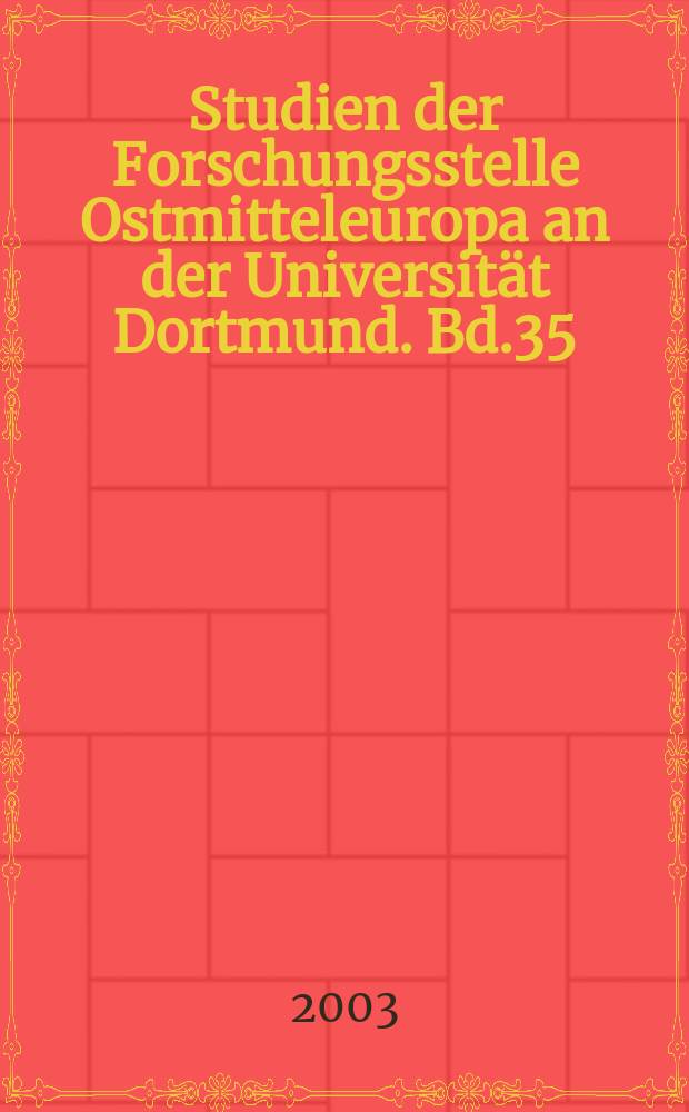 Studien der Forschungsstelle Ostmitteleuropa an der Universit&auml;t Dortmund. Bd.35 : "Wenn es Polen nicht g&auml;be, dann m&uuml;&szlig;te es erfunden werden" = "Если бы Польши не было бы, ее следовало бы придумать": развитие польского национального самосознания в европейском контексте, 1830-1880-ые гг.
