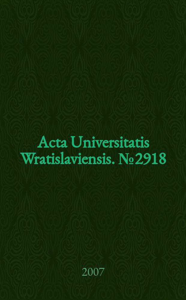 Acta Universitatis Wratislaviensis. № 2918 : Hiszpania: media masowe i wybory w obliczu terroryzmu = Испания: средства масовой информации и выборы в обличии терроризма