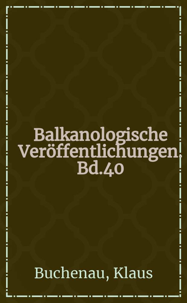 Balkanologische Veröffentlichungen. Bd.40 : Orthodoxie und Katholizismus in Jugoslawien 1945-1991 = Православие и католицизм в Югославии, 1945-1991 гг.