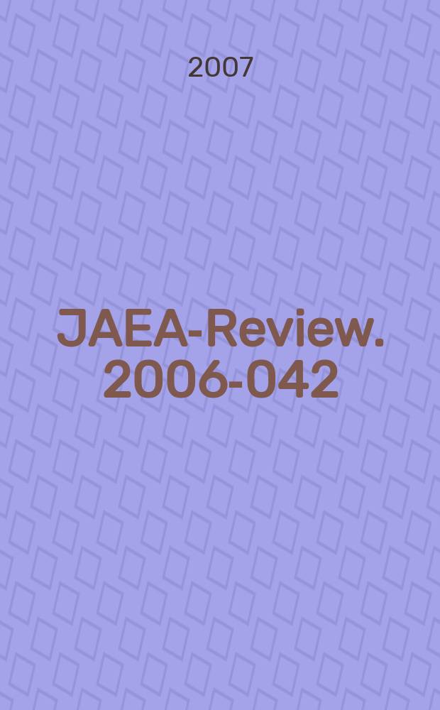 JAEA-Review. 2006-042