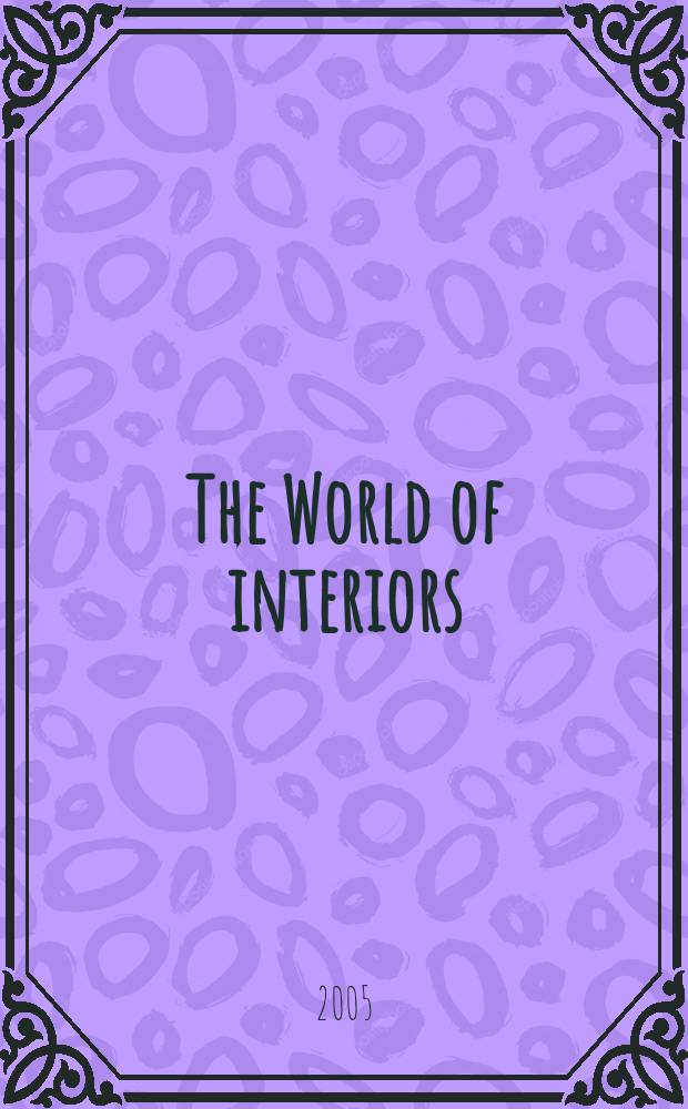 The World of interiors : Publ. month. Vol. 25, № 12(279)