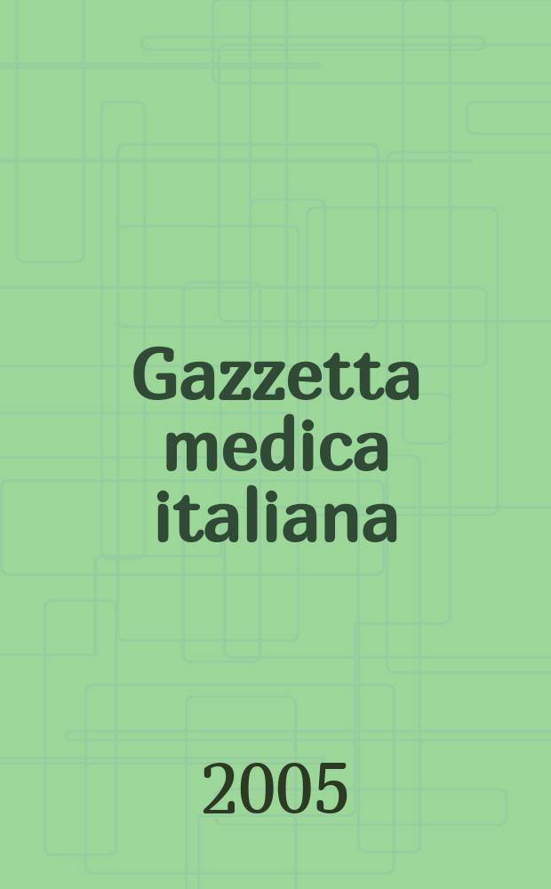 Gazzetta medica italiana : Rivista mensile di terapia. Vol.164, №5