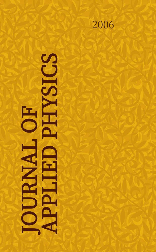 Journal of applied physics : (Formerly "Physics"). Vol. 99, № 8, pt 3
