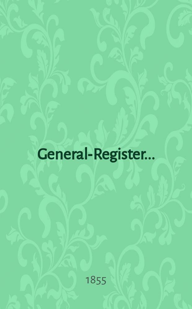 General-Register ...