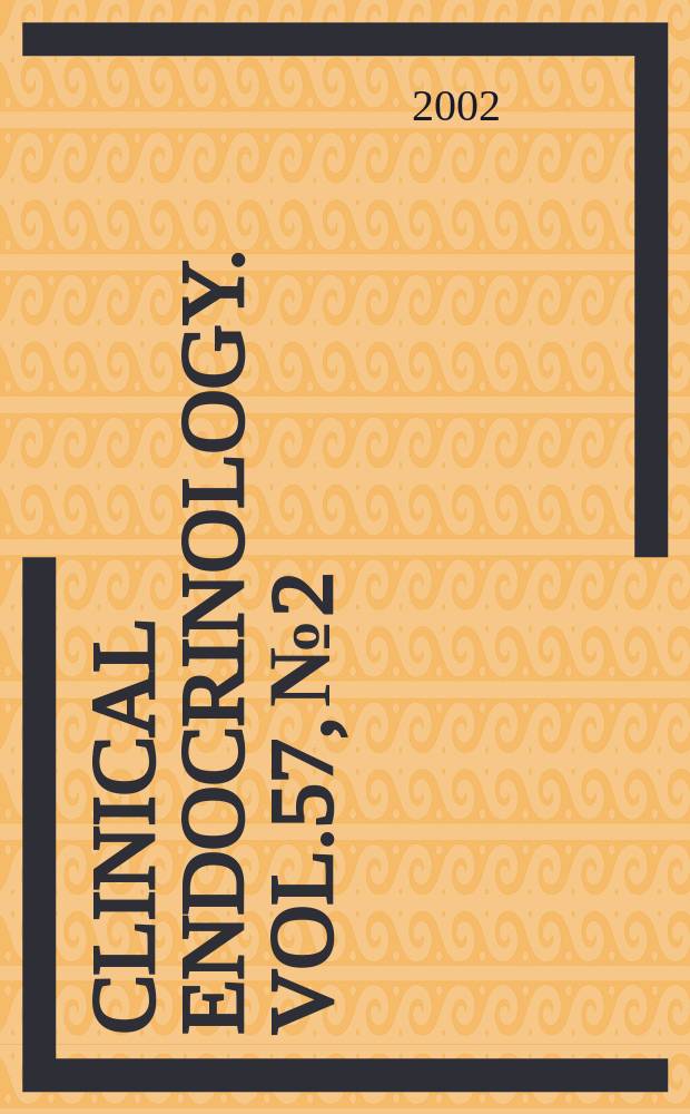 Clinical endocrinology. Vol.57, №2