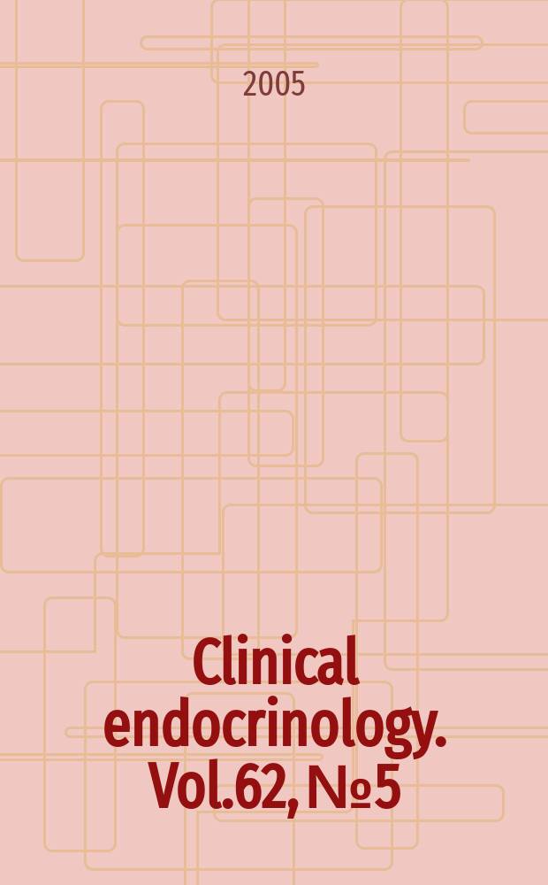 Clinical endocrinology. Vol.62, №5