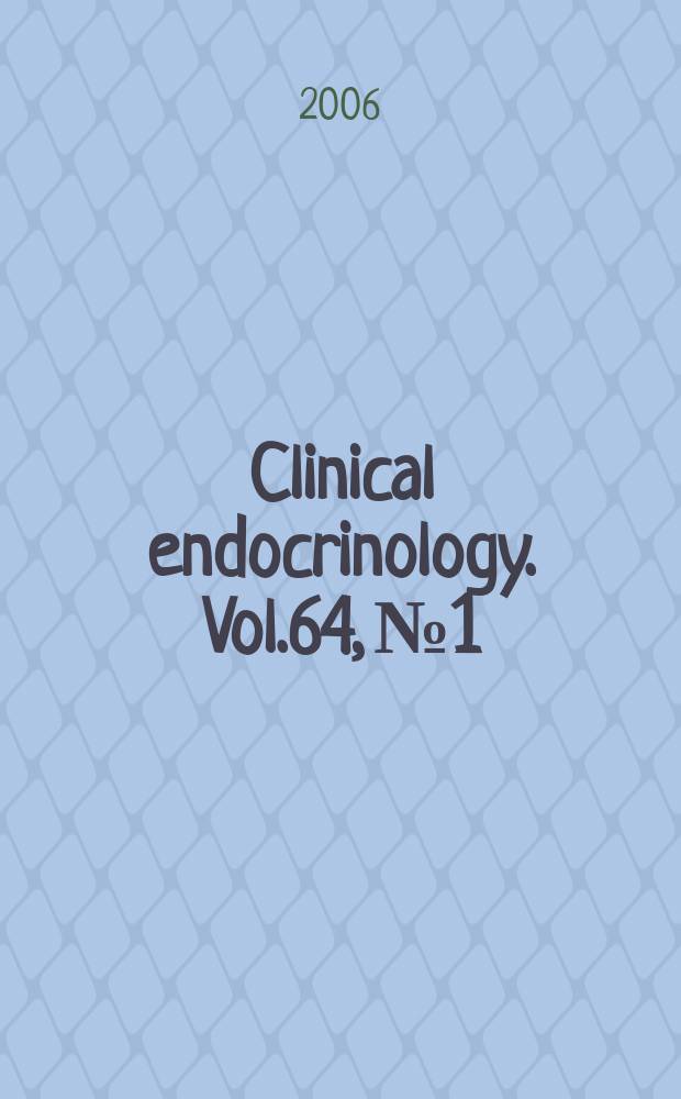Clinical endocrinology. Vol.64, №1