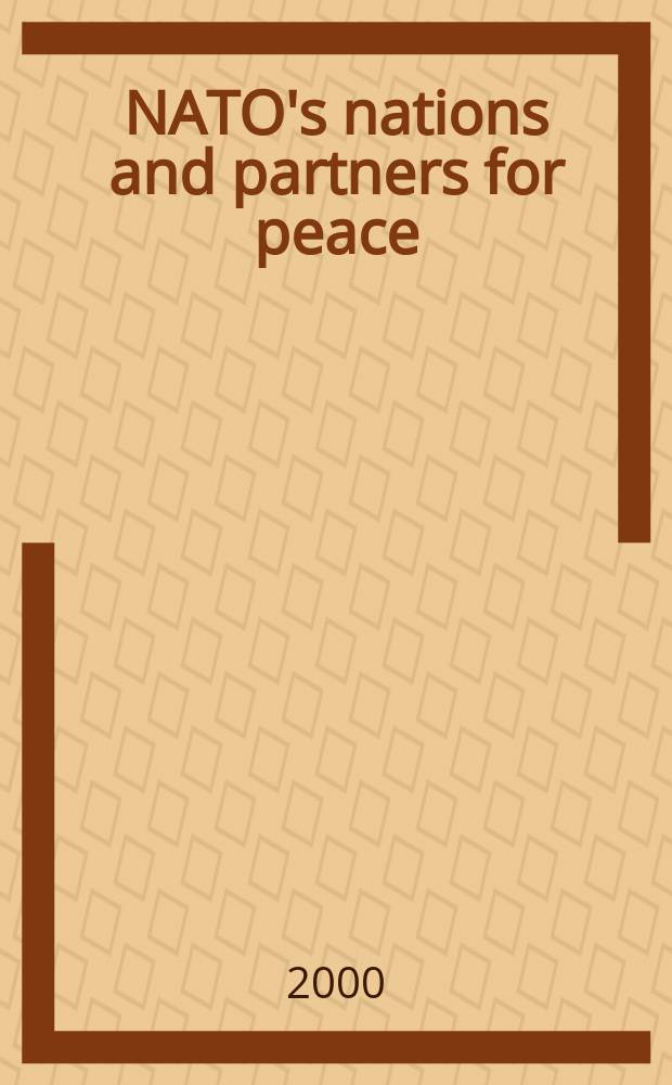 NATO's nations and partners for peace : Independent rev. of econ., polit. and military cooperation. 2000, spec. iss. : Czech republic. The country and its armed forces