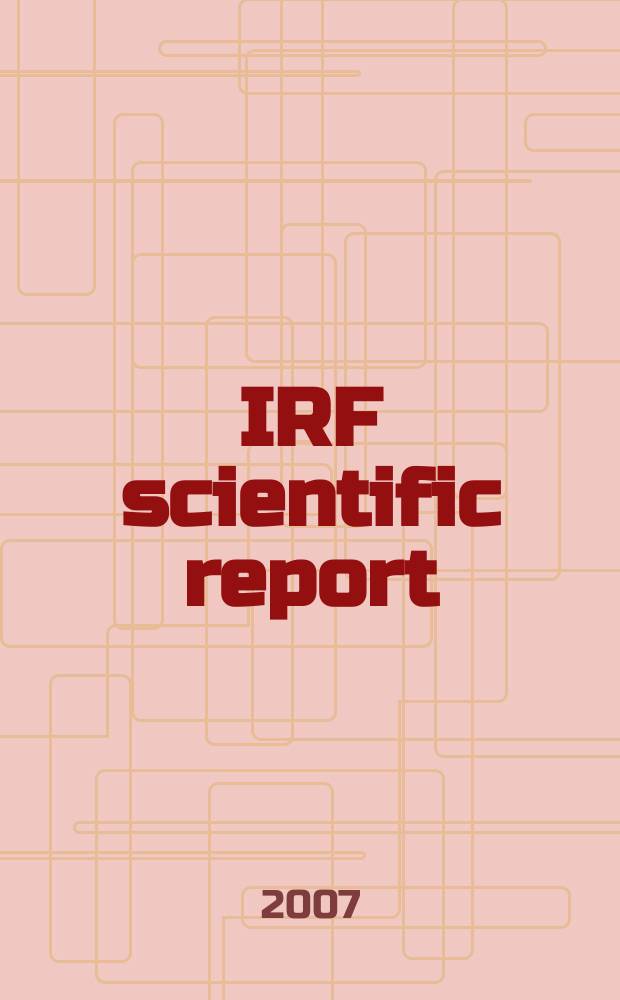 IRF scientific report : The neutral particle detector on the Mars and Venus express mission