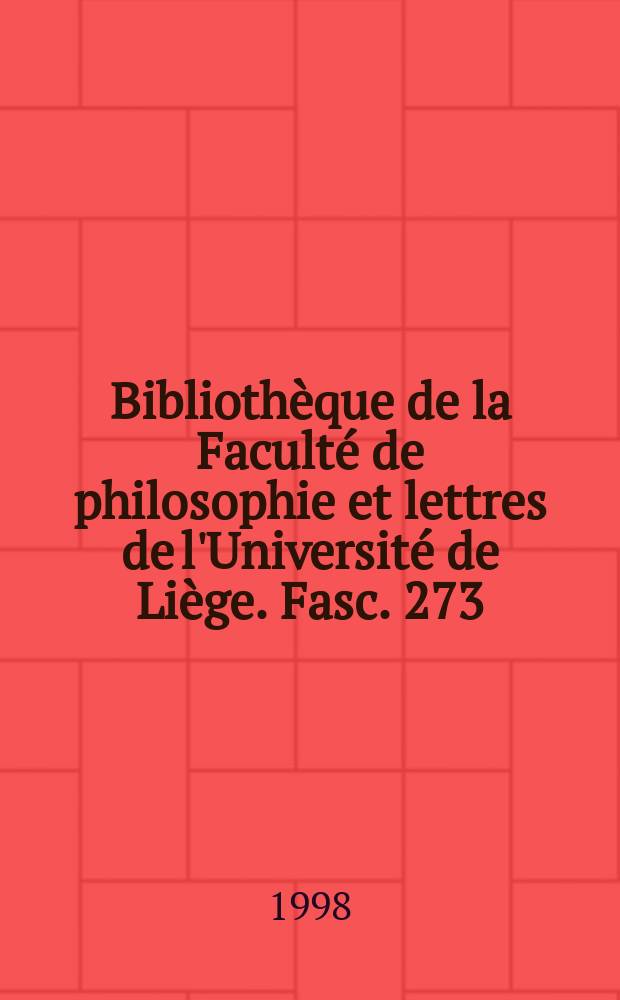 Bibliothèque de la Faculté de philosophie et lettres de l'Université de Liège. Fasc. 273 : Le théâtre religieux médiéval en langue d’oc = Средневековый религиозный театр на языке Аквитании