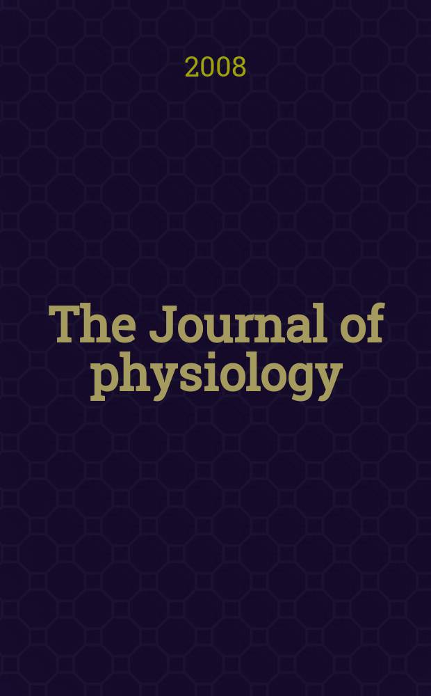 The Journal of physiology : Ed. for the Physiological society. Vol. 586, № 11