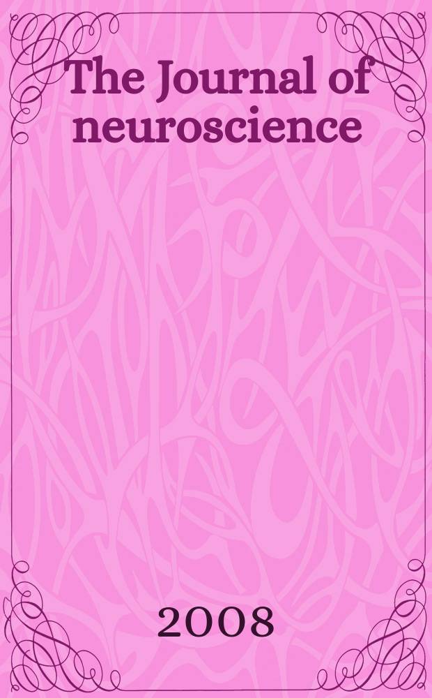The Journal of neuroscience : The official journal of the Society for neuroscience. Vol. 28, № 16