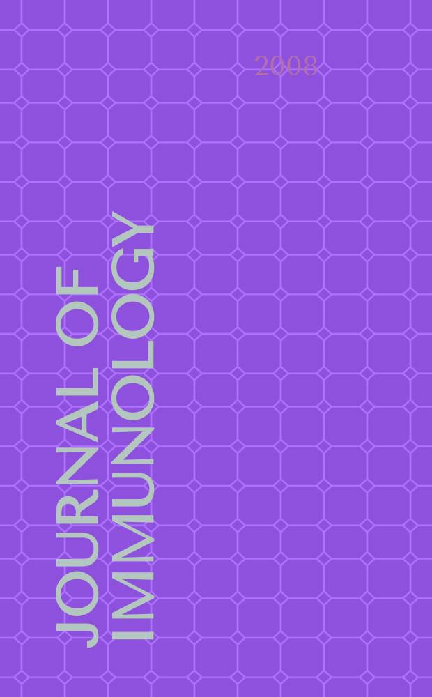 Journal of immunology : Publ. monthly by the American association of immunologists. Vol. 180, № 10