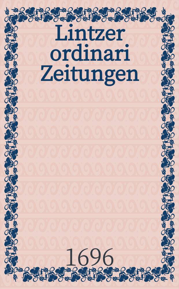 Lintzer ordinari Zeitungen