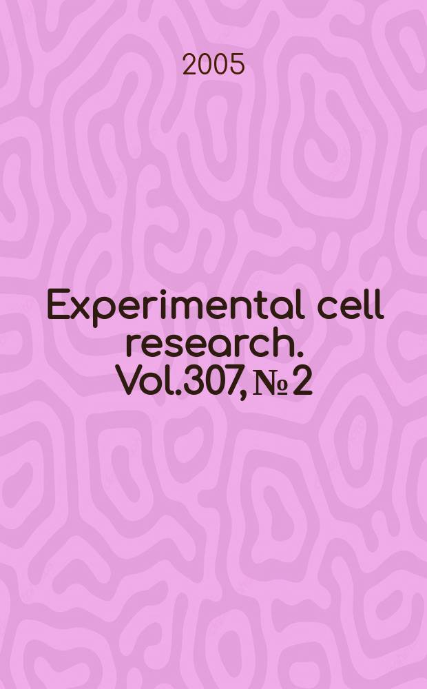 Experimental cell research. Vol.307, № 2