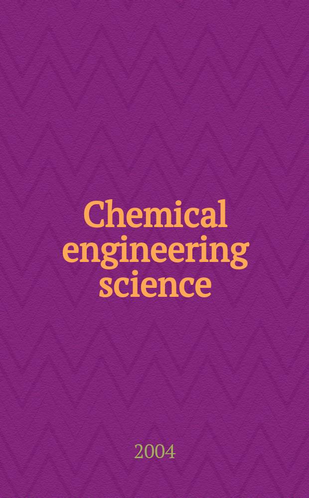Chemical engineering science : G&eacute;nie chimique. Vol. 59, № 4