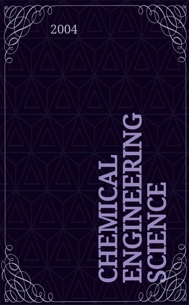 Chemical engineering science : Génie chimique. Vol. 59, № 7