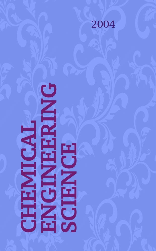 Chemical engineering science : Génie chimique. Vol. 59, № 17