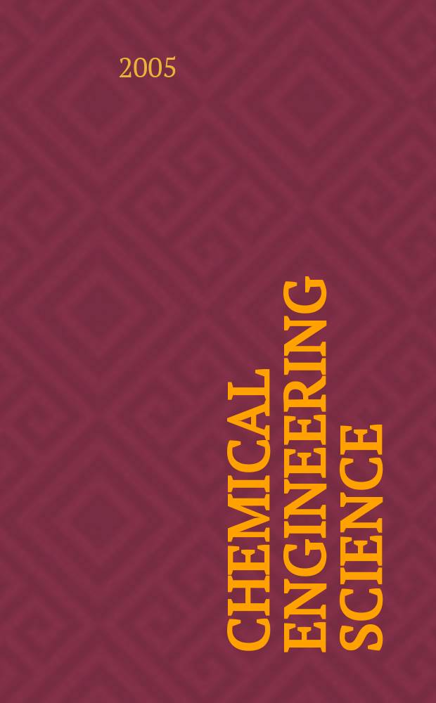 Chemical engineering science : Génie chimique. Vol. 60, № 15