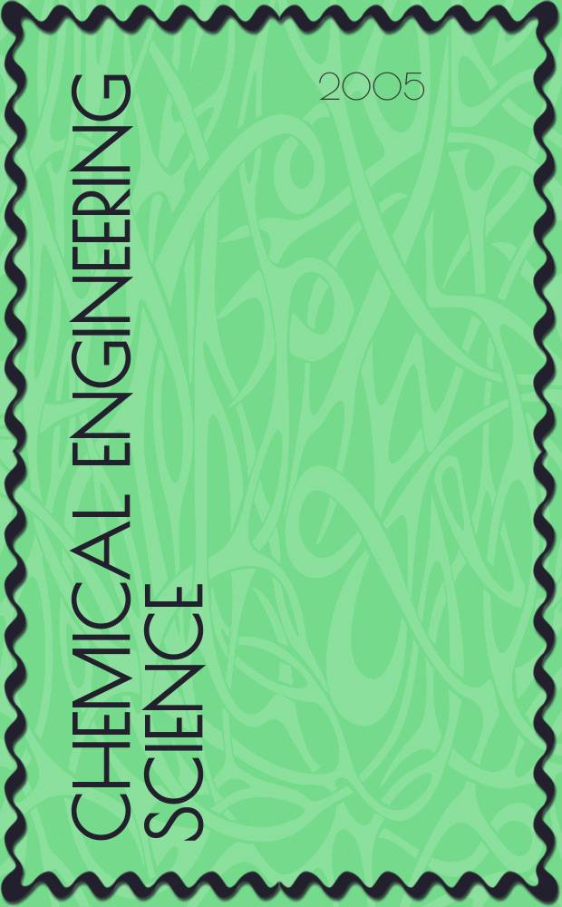 Chemical engineering science : Génie chimique. Vol. 60, № 17