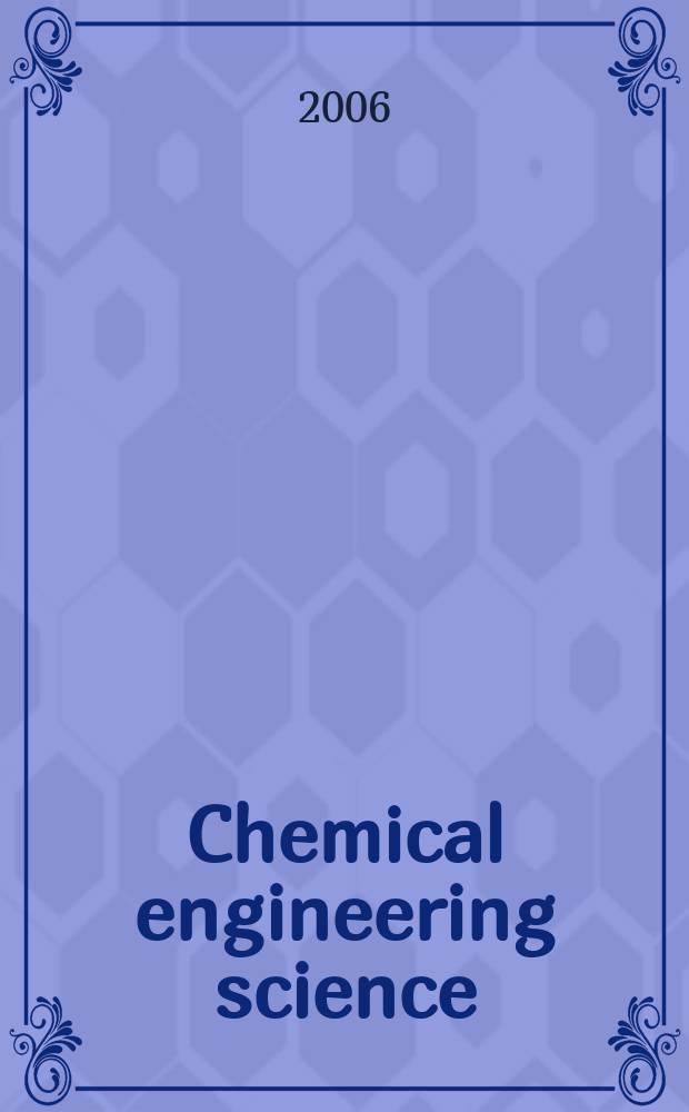 Chemical engineering science : Génie chimique. Vol.61, №9 : Fluid mixing international conference (8; 2006; London)