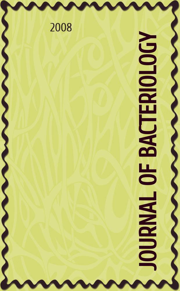 Journal of bacteriology : Offic. organ of the Soc. of Amer. bacteriologists. Vol. 190, № 8
