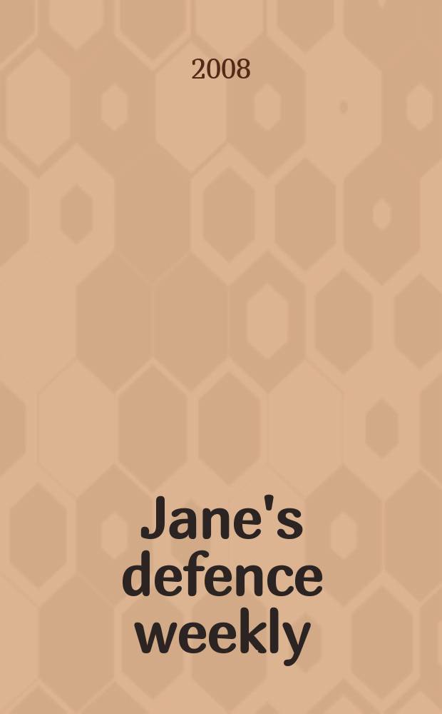 Jane's defence weekly : An intern. Thomson publ. Vol. 45, № 20