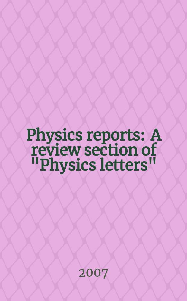 Physics reports : A review section of "Physics letters" (Sect. C). Vol. 444, № 1 : Restoration of chiral and U(1)A symmetries in excited hadrons