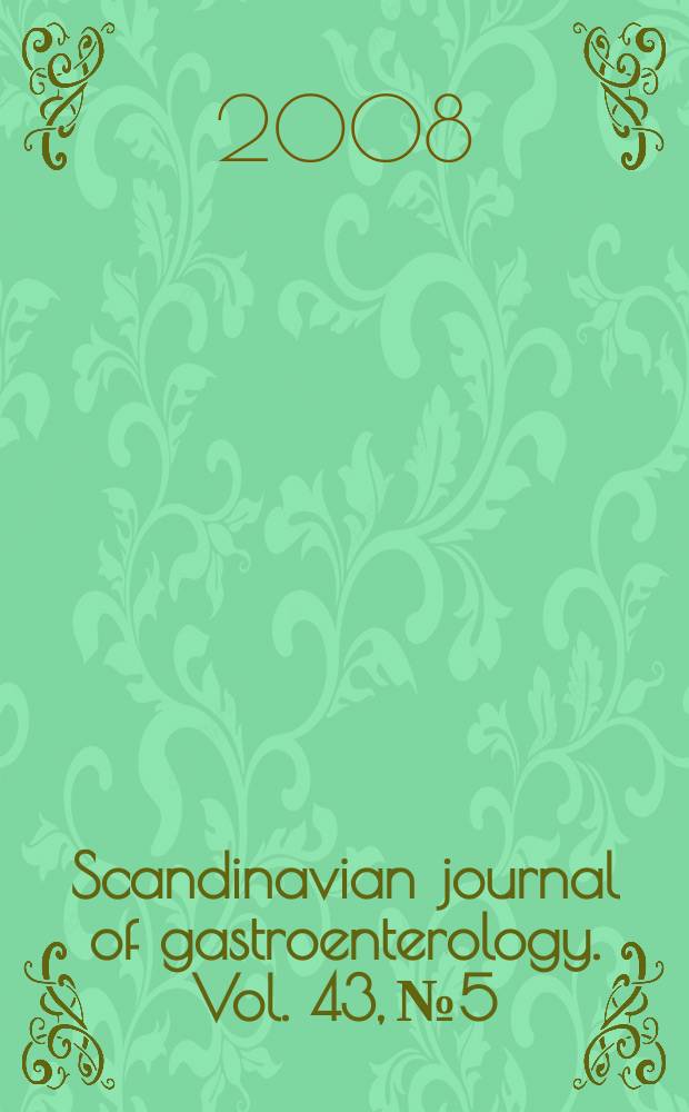 Scandinavian journal of gastroenterology. Vol. 43, № 5