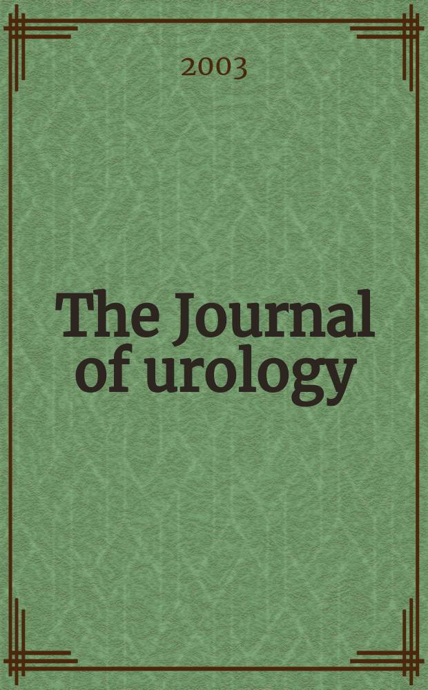 The Journal of urology : Offiс. organ of the Amer. urological assoc. Vol.170, № 4, pt 2