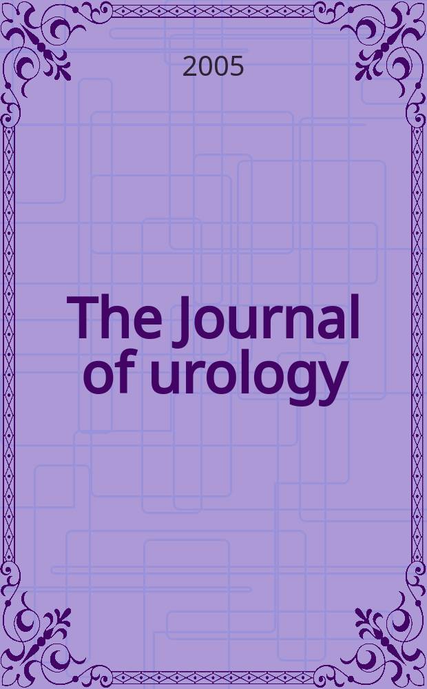 The Journal of urology : Offiс. organ of the Amer. urological assoc. Vol. 174, № 5