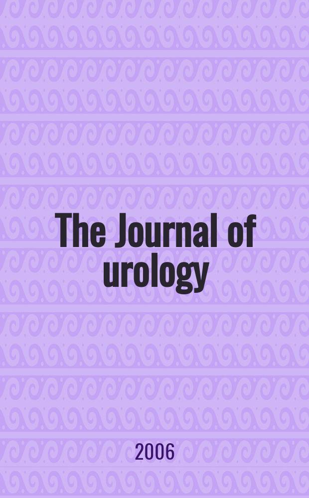 The Journal of urology : Offiс. organ of the Amer. urological assoc. Vol.175, № 3, pt 1