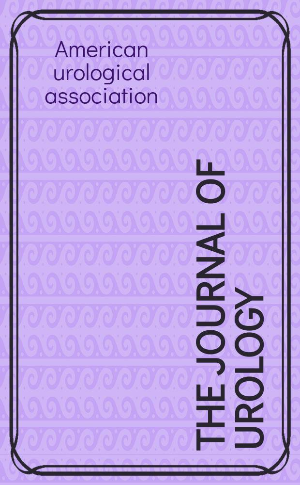 The Journal of urology : Offiс. organ of the Amer. urological assoc. 2008 к vol.179, № 4, suppl. = Ежегодная встреча Американской урологической ассоциации,2008. Тезисы докладов