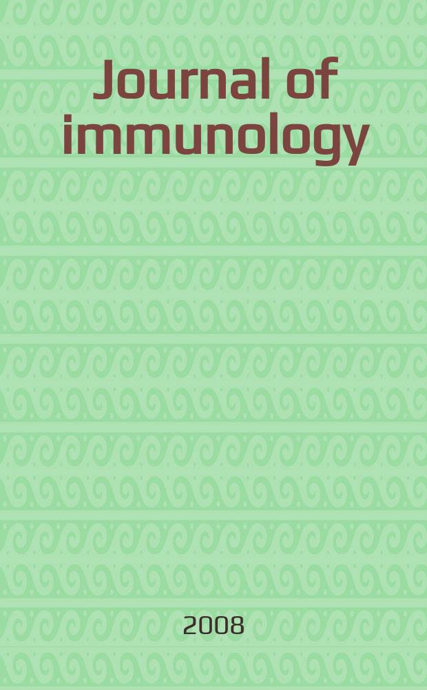 Journal of immunology : Publ. monthly by the American association of immunologists. Vol. 180, № 5