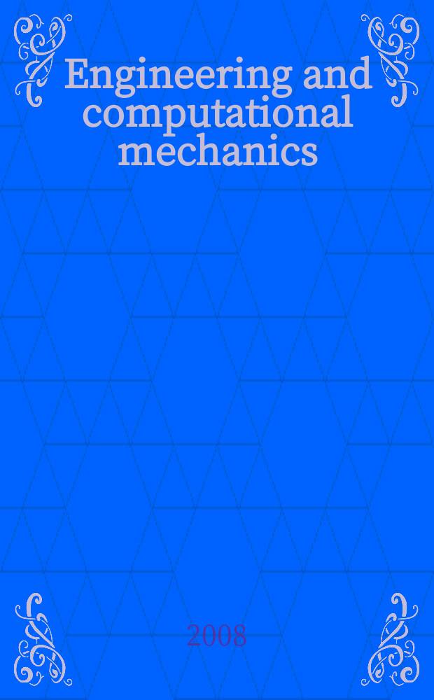 Engineering and computational mechanics : proceedings of the Institution of civil engineers. Vol. 161, iss. 1