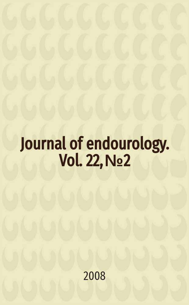 Journal of endourology. Vol. 22, № 2