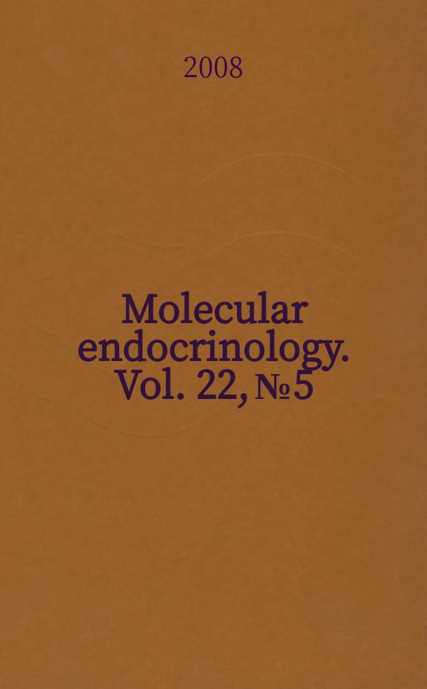 Molecular endocrinology. Vol. 22, № 5