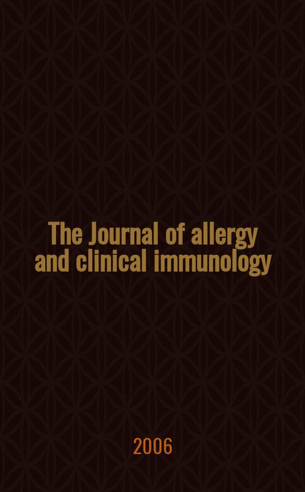 The Journal of allergy and clinical immunology : Including "Allergy abstracts" Offic. organ of Amer. acad. of allergy. 2006 к vol.117, №2, suppl. [1] : Consultation and referral guidelines citing the evidence: how the allergist -immunologist can help