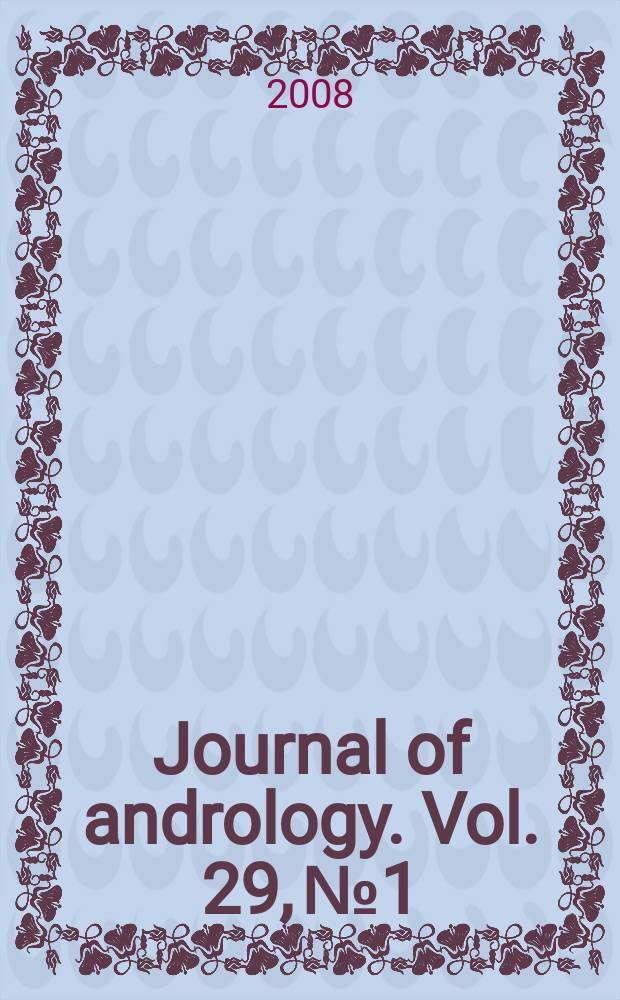 Journal of andrology. Vol. 29, № 1