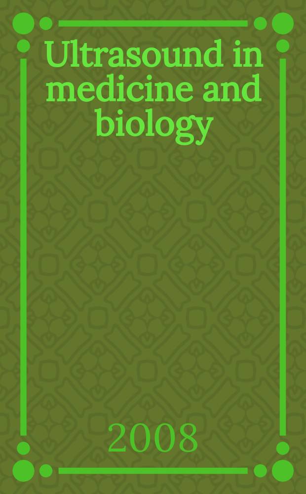 Ultrasound in medicine and biology : Offic. journal of the World federation for ultrasound in medicine and biology. Vol. 34, № 1